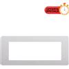 BTicino Matix Placca 6 Posti Cenere AM4806LCN - Elegante e Resistente per Installazioni Elettriche Moderne