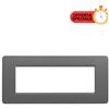 BTicino Matix Placca 6 Posti Grigio Pietra AM4806LSP - Design Elegante e FacilitÃ di Installazione