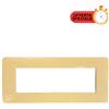 BTicino Matix Placca 6 Posti Sabbia AM4806LSS - Design Elegante, Facile Installazione, Materiali Resistenti