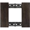 BTicino Living Now - placca 2P Noce - KA4802LG