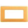 BTicino Placca BTicino Matix AM4804CAB 4 Moduli Ambra - Design Elegante e Funzionale