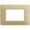 BTicino Placca BTicino Matix 3 Moduli Avorio AM4803CAV - Design Elegante e Funzionale, Facile Manutenzione