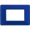 BTicino Placca Bticino Matix 3 Moduli Cobalto - Codice AM4803CBU