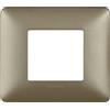BTicino Placca 2 Moduli Bticino Matix Titanium - Codice AM4802MTA