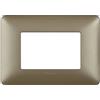 BTicino Placca Bticino Matix 3 Moduli Titanium - Codice AM4803MTA