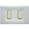 FEB Placca 2 Moduli Tocco FEB Bianco - SKU FEB 2582WHSIB, Design Elegante in Tecnopolimero, QualitÃ Italiana