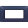 BTicino Placca BTicino Matix 4 Moduli Blu Mercurio AM4804TBM - Design Moderno e Facile Installazione