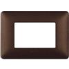 BTicino Placca BTicino Matix 3 Moduli Marrone CaffÃ¨ AM4803TGG - Design Elegante e Funzionale