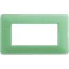 BTicino Placca BTicino Matix 4 Moduli TÃ¨ Verde AM4804CVC - Design Elegante e Installazione Facile
