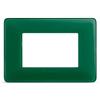 BTicino Placca BTicino Matix 3 Moduli Smeraldo AM4803CVS - Eleganza e FunzionalitÃ per Installazioni Elettriche