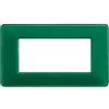 BTicino Placca BTicino Matix 4 Moduli Smeraldo AM4804CVS - Design Elegante e Facile Installazione