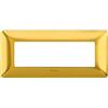 BTicino Placca Bticino Matix 6 Moduli Oro Satinato AM4806GOS - Design Elegante e Facile Installazione
