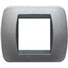 Bticino living Int. - Placca 2 posti grafite titanio - L4802GFT