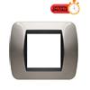 Bticino living Placca 2 moduli Nichel Nero L4802NN