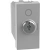BTicino Interruttore A Chiave Bticino MatixGO 2P 10AX 250Vac Modulo Singolo Grigio JG4012 - Sicurezza Efficace
