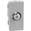 BTicino Connettore Coassiale Tipo F BTicino MatixGO JG4202F - Impedenza 75 Ohm, Facile Installazione, 1 Modulo Grigio