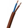 Il mio negozio Cavo Antifiamma FS18OR18 2x2,5 MMQ Marrone - 300/500V, Flessibile, Resistenza Ingegneristica