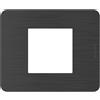 BTicino Placca BTicino MatixGO 2 Moduli Black Nickel JA4802EN - Design Elegante e Materiale Resistente