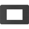 BTicino Placca BTicino MatixGO 3 Moduli Nero Nichel Cod. JA4803EN - Eleganza Moderna e FunzionalitÃ