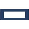 BTicino Placca BTicino MatixGO Tones 7 Moduli Blu - Codice SKU: JA4807TB, Design Moderno e Funzionale