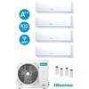 Hisense Climatizzatore Hisense Quadri Split Inverter 12+12+12+12 BTU 4AMW81U4RJC 8,1 kW Wi-Fi, R-32 A++ Serie Hi-Comfort