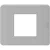 BTicino Placca BTicino MatixGO 2 Moduli Grigio JA4802JG - Design Moderno e Materiale Durevole