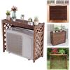 Hercules Copertura Condizionatore in Legno per Esterno 80x47x77 cm - Protezione UnitÃ 9-12 BTU
