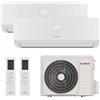 BOSCH Condizionatore Climatizzatore Junkers Bosch Dual Split Climate 5000 R-32 12000+12000 Con 5000M 41/2 E Wi-Fi Optional