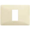 BTicino Placca BTicino Matix 1 Modulo AM4803M1BAV - Design Elegante in Tecnopolimero Avorio, Resistente e Compatto