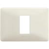BTicino Placca Matix 1 Modulo BTicino AM4803M1BCN - Elegante in Tecnopolimero Colore Cenere, Design Funzionale