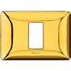 BTicino Placchetta Matix 1 Modulo AM4803M1GOR BTicino - Design Elegante in Cromo Lucido, Materiale Resistente