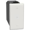 BTicino Dimmer Universale A Pulsante BTicino AM4418 - Regolazione Luce per Lampade Diverse, Senza Neutro, Design Compatto