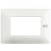 BTicino Placca Antibatterica 3 Moduli In Tecnopolimero BTicino AM4803BAB - Design Elegante, Installazione Facile