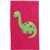 damaloo asciugamano per bambini 30x50 cm con motivo di dinosauro in cotone - asciugamano per ragazzi - asciugamano da ospite - asciugamano per il viso - asciugamano rosso - piccolo panno 30x50 cm