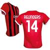 ACM 1899 AC Milan Maglia Reijnders 14 Replica Ufficiale 2024/25, Rossonera a Strisce (IT, Testo, M, Rosso)