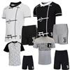 hermet Pigiama JUVE Maglietta e Pantaloncini Abbigliamento Tifosi Juventus FC Pigiami Estivi Bianco Nero Tifosi Juventini PS 30064-30065