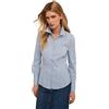 Motivi: Camicia in Popeline a Righe Azzurro. 44 Stagione Primavera Estate 2025.