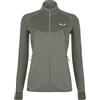 Salewa Puez Melange 2 Pl W Fz, Felpa in Pile Donna, Beige (Bungee Cord Melange), 46/L