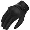 SHIMA SONIC Guanti Moto Estivi Donna Tessile Pelle Corto Ventilato Omologati Guanto per Motocicletta Ventilata Touchscreen Motocross Protettore Rinforzato Abbigliamento Città (Donne, Nero, S)