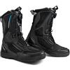 SHIMA STRATO WP, Impermeabili Stivali Moto Uomo - Traspirante, Rinforzate Stivali Moto Turismo con Sistema di Chiusura Rapida ATOP (Nero, 43)