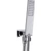BOSSINI - FLAT-ONE kit supporto orientabile con presa acqua, duplex e flessibile [varie finiture] - C13001/C13011 : Finitura - Nero opaco