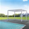 Greenwood Pergola Texas bianco 3 x 4 mt. di Greenwood