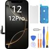 LL TRADER Display per iPhone 12/iPhone 12 Pro LCD 6.1 di ricambio FHD Touch Screen 3D Touch Digitizer telaio montaggio e riparazione kit 20251