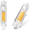 Aseoacc Lampadina R7S LED 78MM Dimmerabile,Bianco caldo 3000K, 20W LED R7S Lampadina Equivalente 200W Lampada Alogena, 360 Gradi, AC 220V-240V, 2000LM 2 pezzi