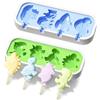 Zasjon 2 Pezzi Stampi per Ghiaccioli in Silicone Stampi per Gelato con 12 Stecco, Senza BPA Riutilizzabile DIY Formine per Stampi Ghiaccioli Bambini, Stampi Gelato per Ghiaccioli, Dessert, Yogurt