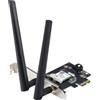 Asus Scheda di rete pci Asus PCE-AX1800 DUAL BAND PCI-E WiFi 6 (802.11ax) BT 5.2 WPA3 NETWORK SECURITY OFDMA + MU-MIMO 90IG07A0-MO0B00 [PCE-AX1800]