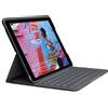 Logitech Slim Folio per iPad (7ª, 8ª e 9ª generazione) Custodia con tastiera wireless integrata, Layout ‎Tedesco QWERTZ - Grafite