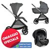 Chicco - Chicco Trio Bellagio Gran Comfort Black Satin con Seggiolino Auto First Seat Recline i-size