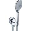 BOSSINI - SYNCRONIA/3 kit supporto orientabile con presa acqua, duplex e flessibile a scelta - C54043/C54045 : Flessibile - Flessibile ottone doppia aggraffatura - A03045
