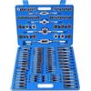 Ejoyous Set professionale 110 pezzi di rubinetti e matrici in acciaio HSS ad alta tempra M2-M18, set di fustelle per rubinetti multifunzionale e resistente per maschiatura a mano
